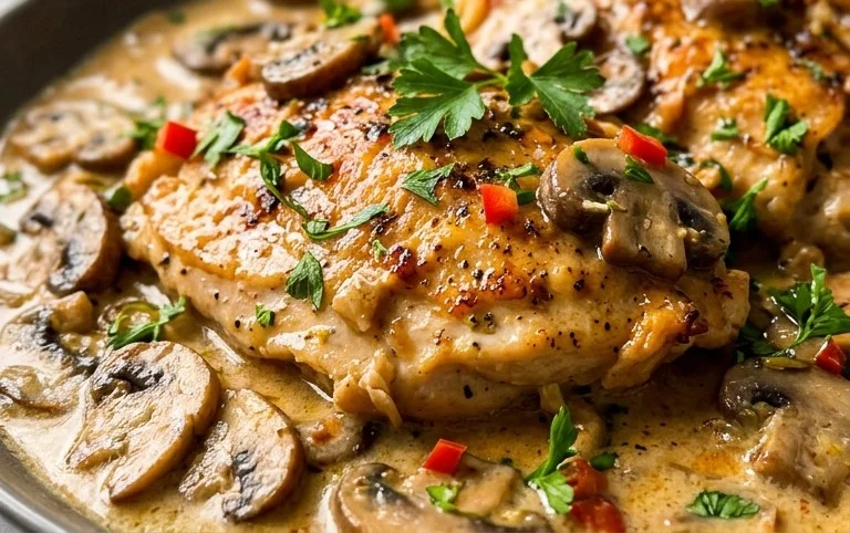 Creamy Mushroom Chicken Recipe