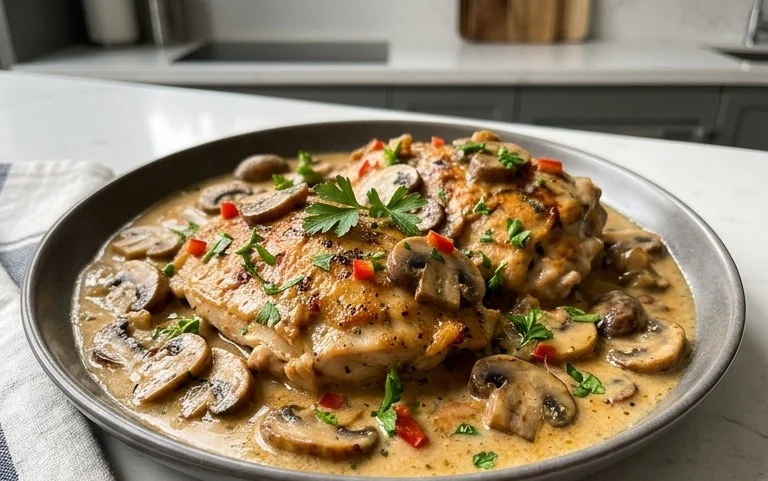 Creamy Mushroom Chicken Recipe