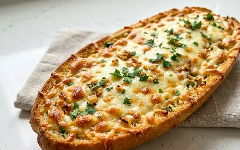 BEST CHEESY GARLIC BREAD RECIPE