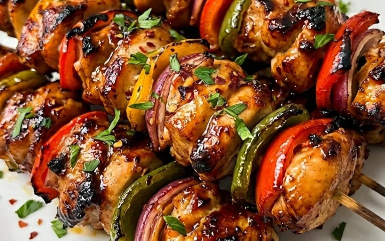 Air Fryer Chicken Skewers (VIDEO)