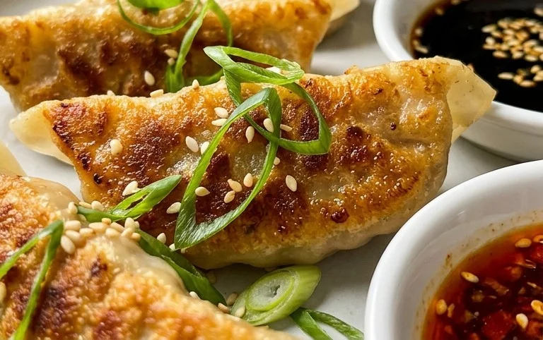 Chicken Potstickers (Pan Fried Dumplings)