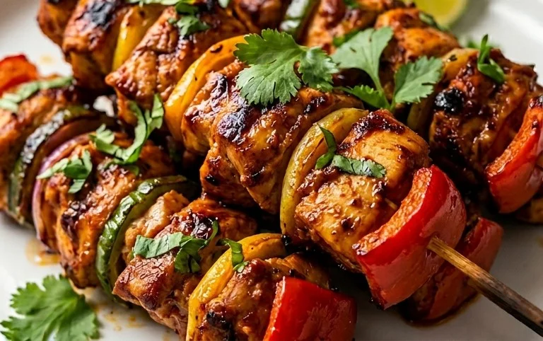Mexican Barbecue Chicken Skewers