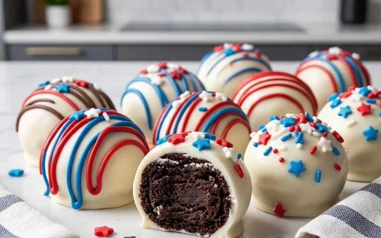 Patriotic Oreo Balls