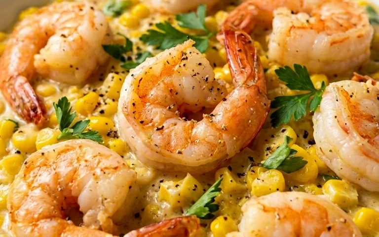 Shrimp and Creamed Corn (30 Minutes, One-Pan)