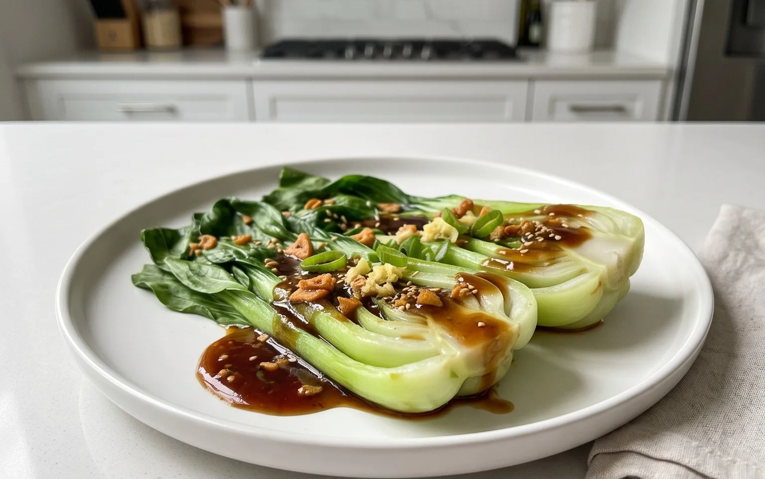 Bok Choy with Oyster Sauce