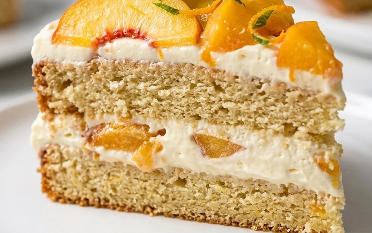 Peaches and Cream Cake