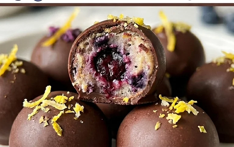 LEMON BLUEBERRY TRUFFLES