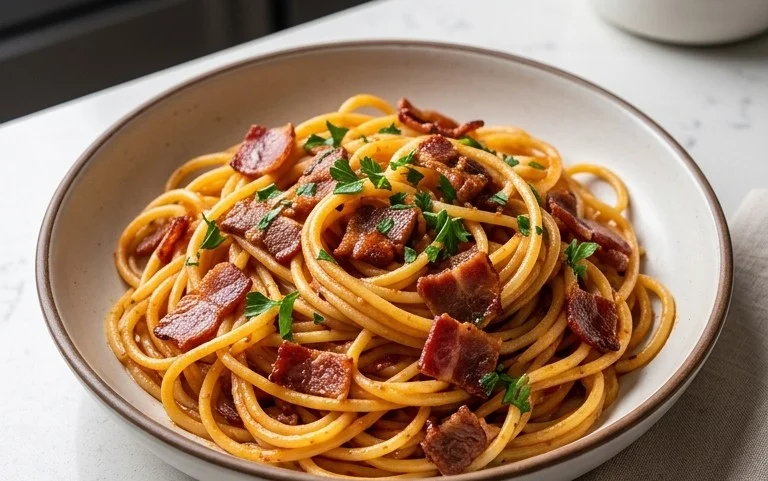 Beef Bacon Pasta