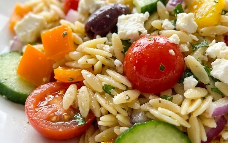 Rainbow Orzo Salad