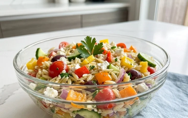 Rainbow Orzo Salad