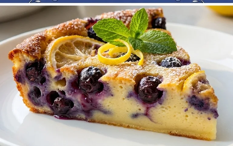 Lemon Blueberry Clafoutis