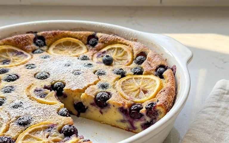 Lemon Blueberry Clafoutis