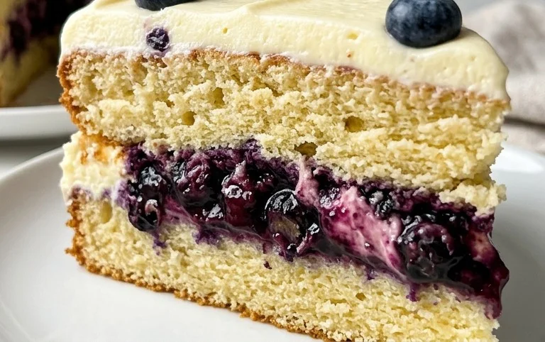 Nova Scotia Blueberry Cream Cake