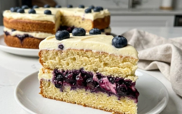 Nova Scotia Blueberry Cream Cake