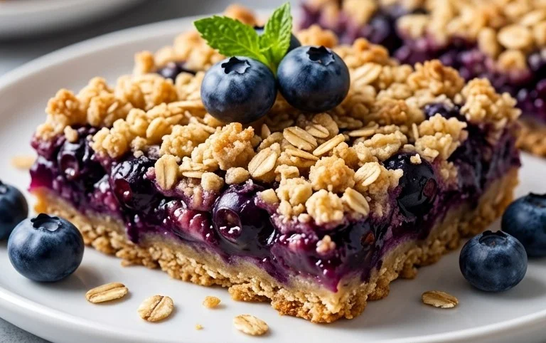 Blueberry Oatmeal Bars