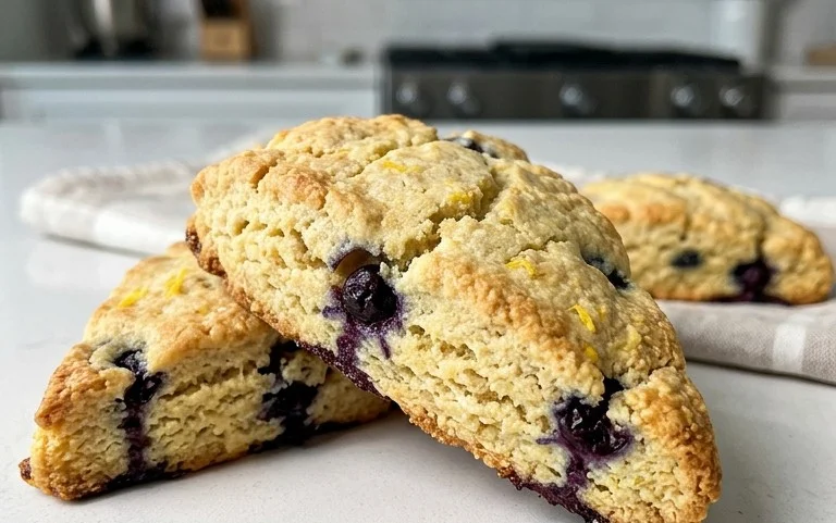 Almond Flour Lemon Blueberry Scones