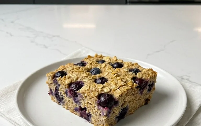Lemon Blueberry Baked Oats