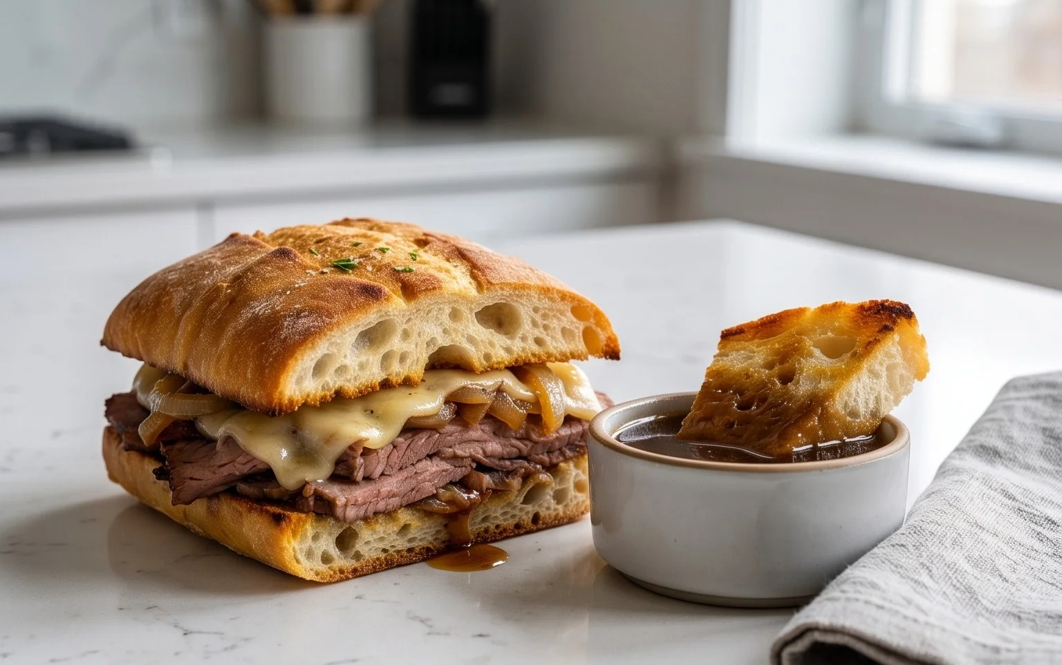 French Dip Squares