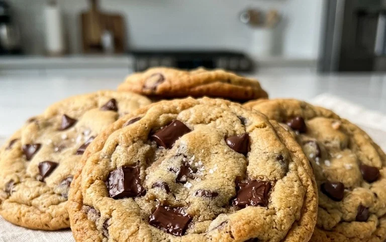 Crispy and Chewy Chocolate Chip Cookies