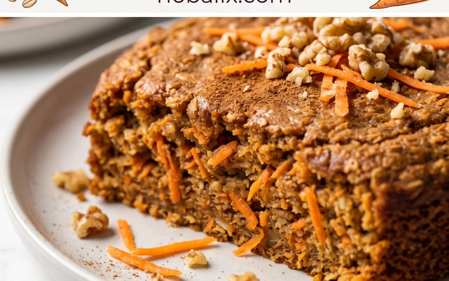 Easy Flourless Oatmeal Carrot Cake Recipe
