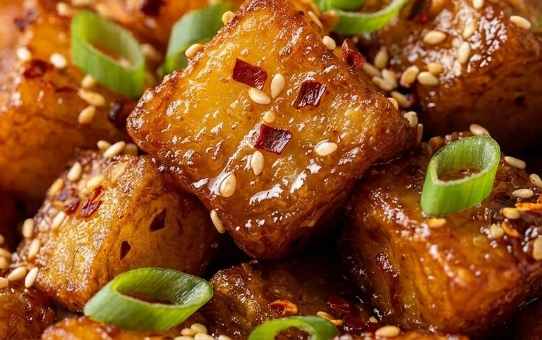Crispy Honey Chilli Potatoes