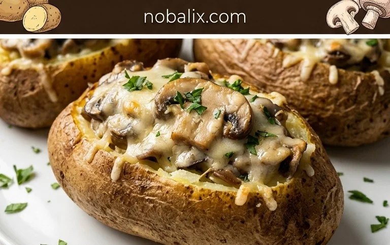 The Ultimate Stuffed Baked Potatoes with Mushrooms