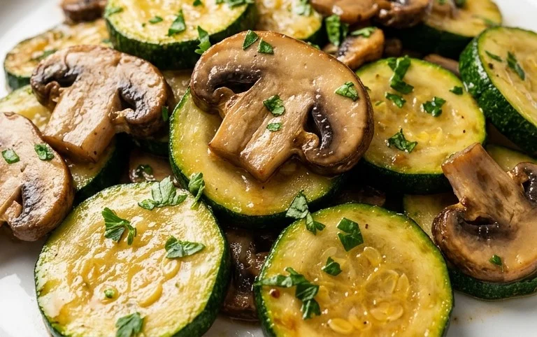 Skillet Zucchini and Mushrooms