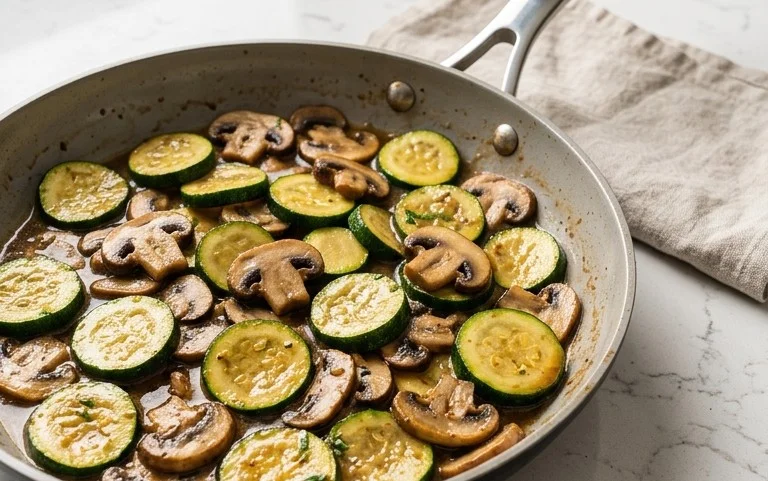 Skillet Zucchini and Mushrooms