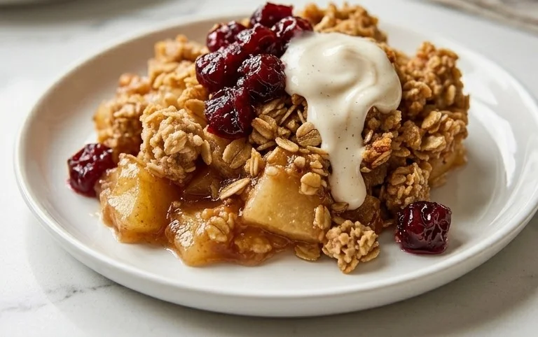 Healthy Breakfast Apple Crum extractble