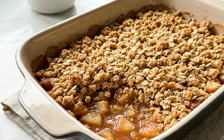 Healthy Breakfast Apple Crum extractble