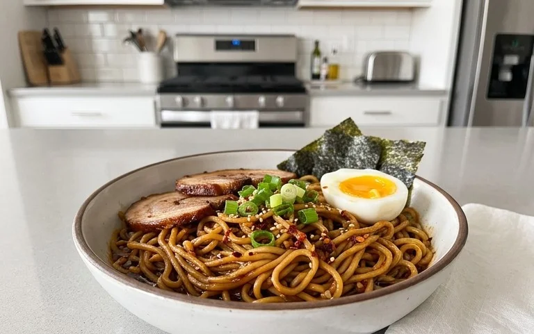 Easy Saucy Ramen Noodles