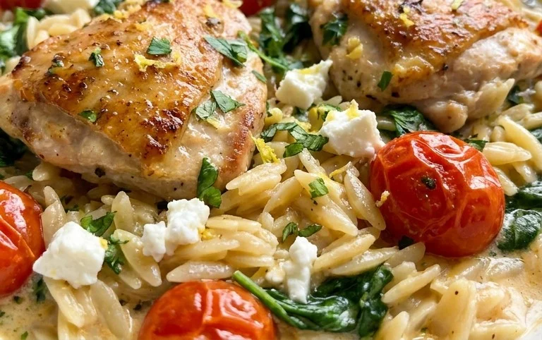 Chicken Orzo (30-Minutes, One-Pan)