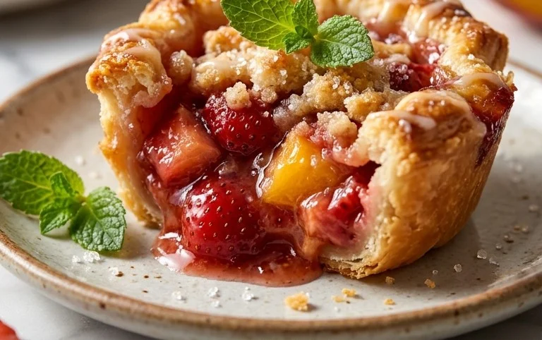 Strawberry Peach Pie Bites