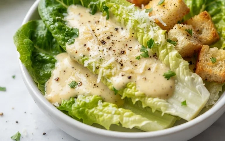 Caesar Salad Dressing (Classic, Creamy & 5 Minutes) 🥗