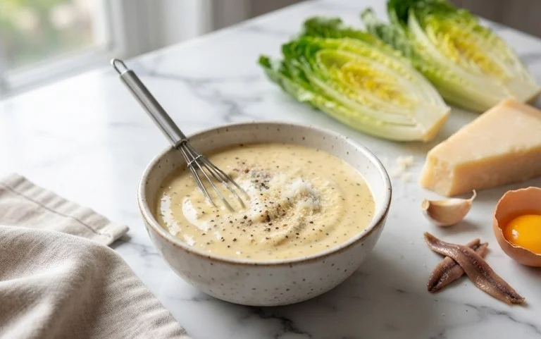 Caesar Salad Dressing (Classic, Creamy & 5 Minutes) 🥗