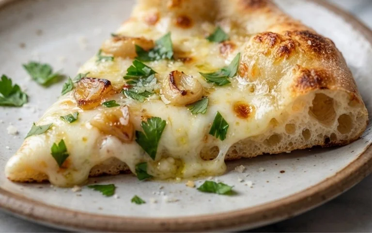 buttery garlic pizza