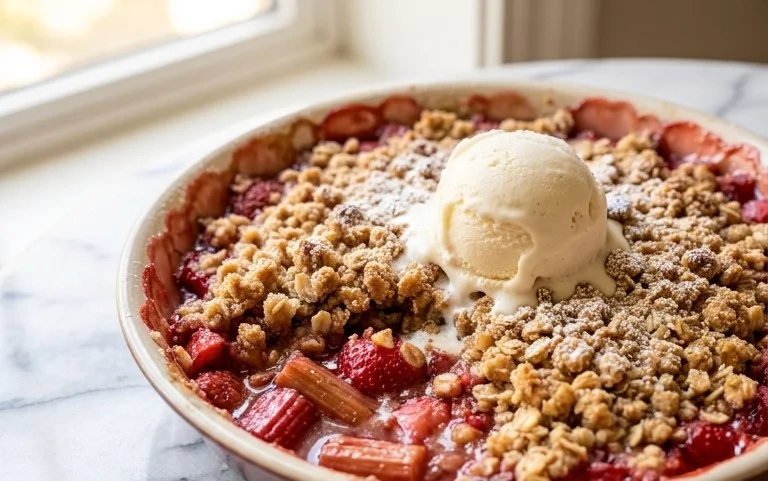 Easy Rhubarb Crisp