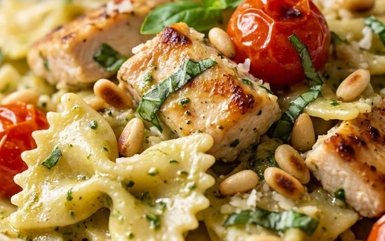 Creamy Chicken Pesto Pasta