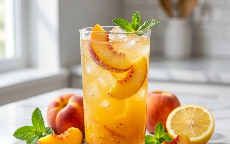 Refreshing Peach Lemonade
