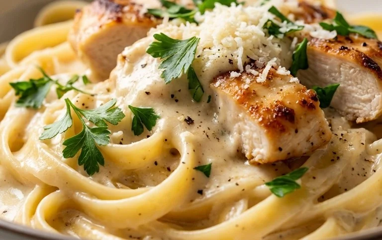 Low Calorie Chicken Alfredo