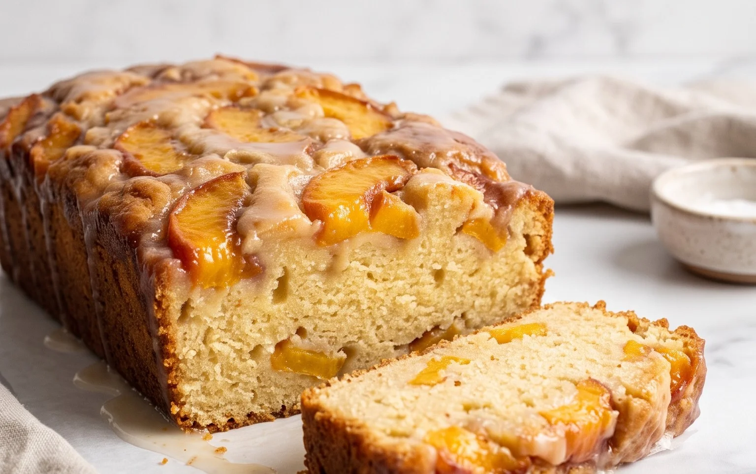 Peach Cobbler Pound Cake
