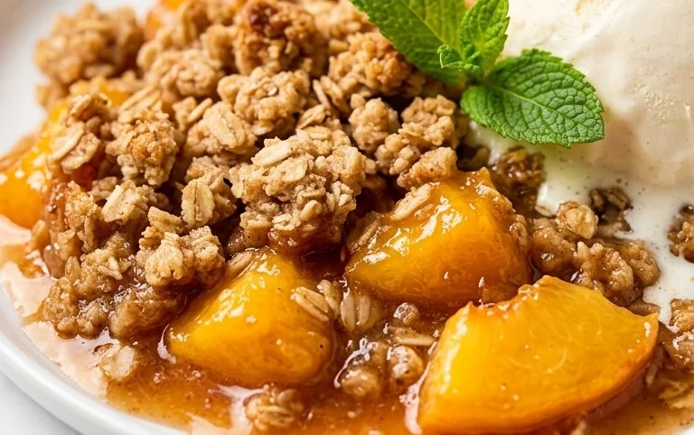 Fresh Peach Crisp Recipe