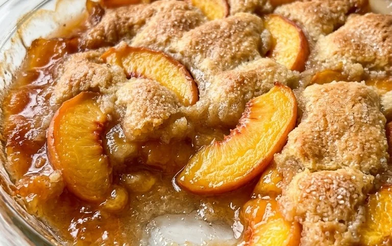 The Easiest Southern Peach Cobbler