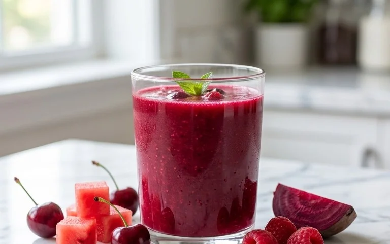 Watermelon Cherry Berry Beet Juice
