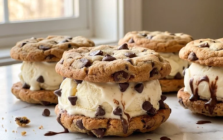 Cookie Ice Cream Sandwiches (Like a Chipwich!)