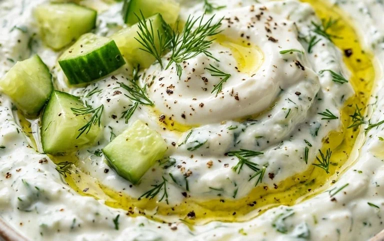 Cucumber Dip with Sour Cream and Dill
