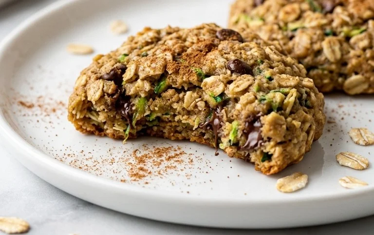 Healthy Zucchini Oatmeal Cookies