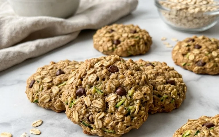 Healthy Zucchini Oatmeal Cookies