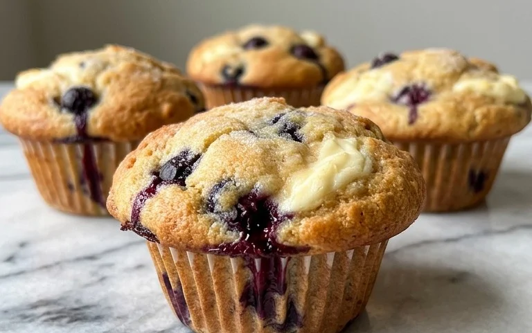 Berry Cream Cheese Muffins