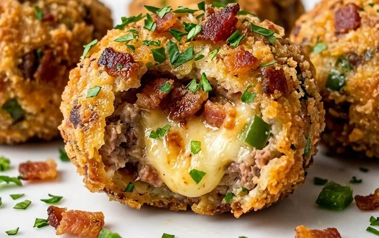 Beef Bacon Jalapeño Popper Cheese Balls